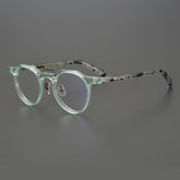 Casper Personalized Acetate Glasses Frame Round Frames Southood Clear green